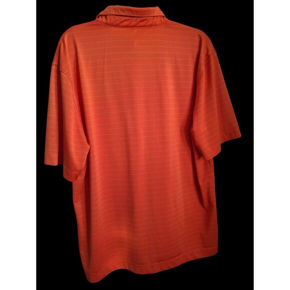 Monterey Club Mens Golf Polo Shirt L Red Striped Cleghorn Plantation - Picture 2 of 9